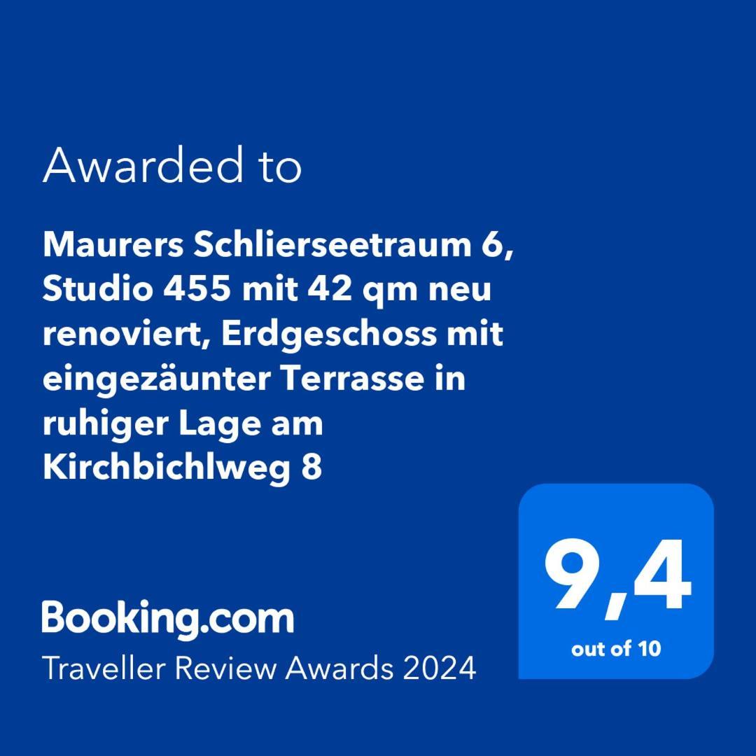 Maurers Schlierseetraum 6, Studio 455 Mit 42 Qm Neu Renoviert, Erdgeschoss Mit Eingezaeunter Terrasse In Ruhiger Lage Am Kirchbichlweg 8 Zewnętrze zdjęcie